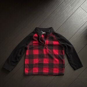 Koala Kids Red and Black Plaid Sweater